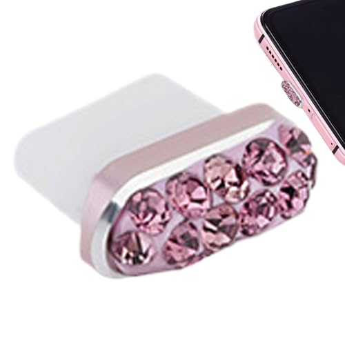 Vitsrisea Ladeanschluss Kristall-Anti-Staub-Stecker - Anti-Staub-Anschluss-Stecker-Abdeckung Staubdichte Strass-Ladeanschluss-Charm-Staubschutzhülle | Telefon-Staubschutzhüllen Typ-C-Staubkappen für Vitsrisea Ladeanschluss Kristall-Anti-Staub-Stecker - Anti-Staub-Anschluss-Stecker-Abdeckung Staubdichte Strass-Ladeanschluss-Charm-Staubschutzhülle | Telefon-Staubschutzhüllen Typ-C-Staubkappen für von Vitsrisea