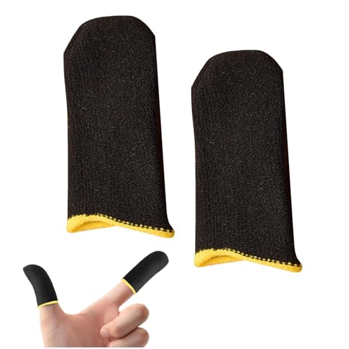 Vitsrisea Videospiel-Finger-Ärmel-Kohlefaser Anti-Slip-Daumenschutz, Nicht Schlechte Mobile -Ärmel, Schweißfeste -Daumenabdeckungen | Touchscreen -Daumenhülsen Für Elektronik, Telefone von Vitsrisea