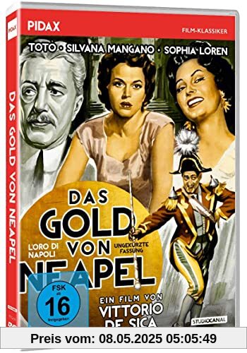 Das Gold von Neapel (OT: L'oro di Napoli) Filmisches Meisterwerk von Vittorio De Sica mit Starbesetzung wie Sophia Loren, Toto und Irene Montalto - Ungekürzte Fassung (PIDAX Film-Klassiker) von Vittorio De Sica