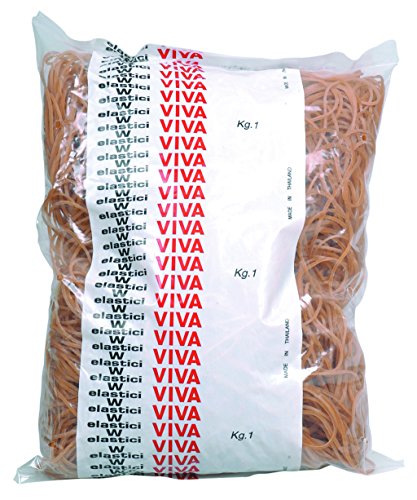 Viva en150b Gummibänder aus Naturkautschuk, Durchmesser 15 mm, braun von Viva