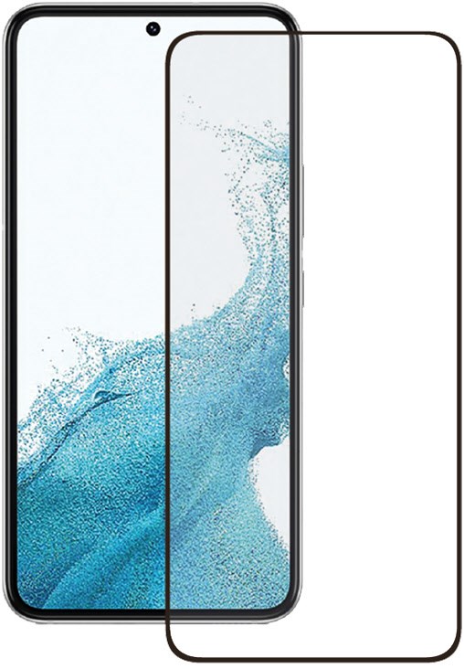 2.5D FullScreen Displayschutzglas für Galaxy S22 transparent von Vivanco