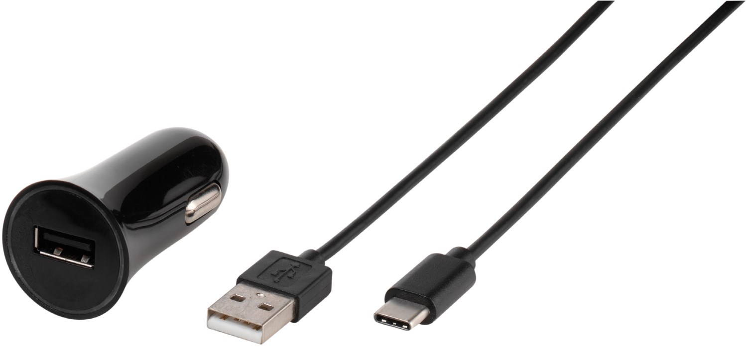 3A USB KFZ Ladegerät schwarz von Vivanco