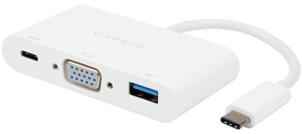 CC UC UACVGA USB-C > VGA Adapter von Vivanco