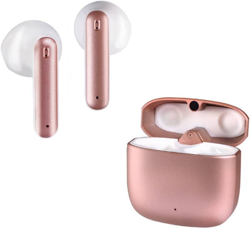 Metal Pair True Wireless Kopfhörer rosegold metallic von Vivanco