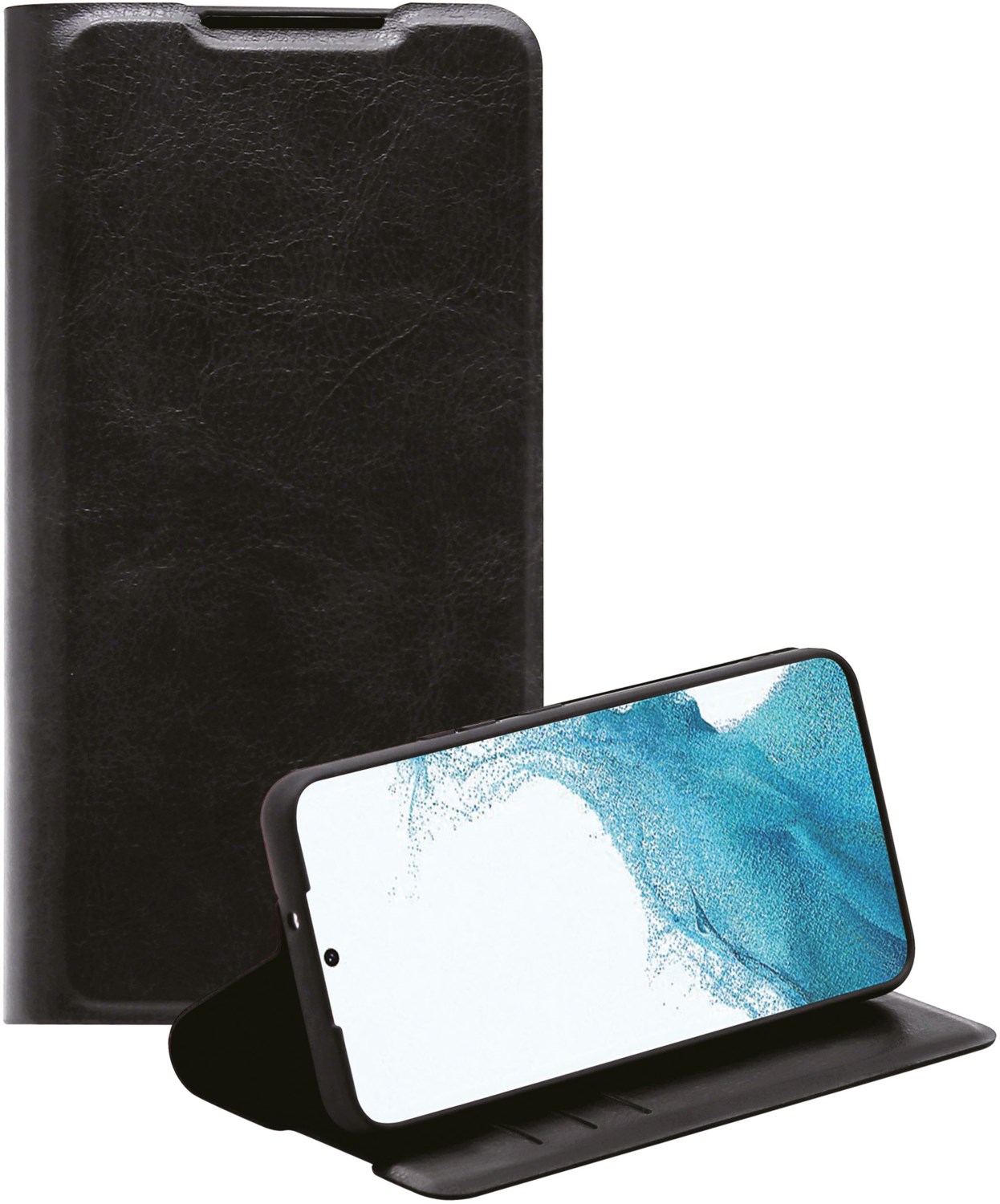 Premium Wallet für Galaxy S22 schwarz von Vivanco