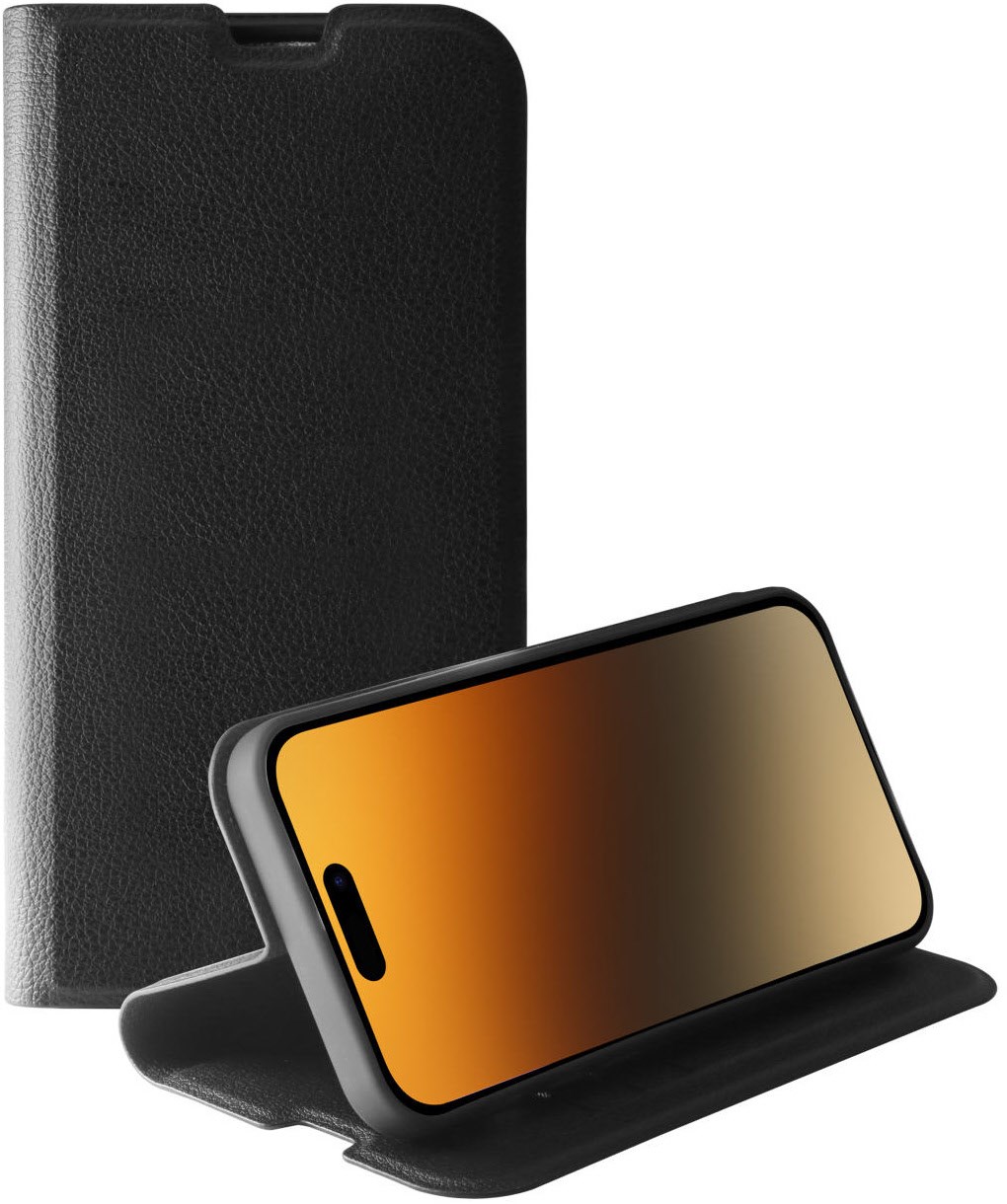 Premium Wallet für iPhone 15 Pro Max schwarz von Vivanco