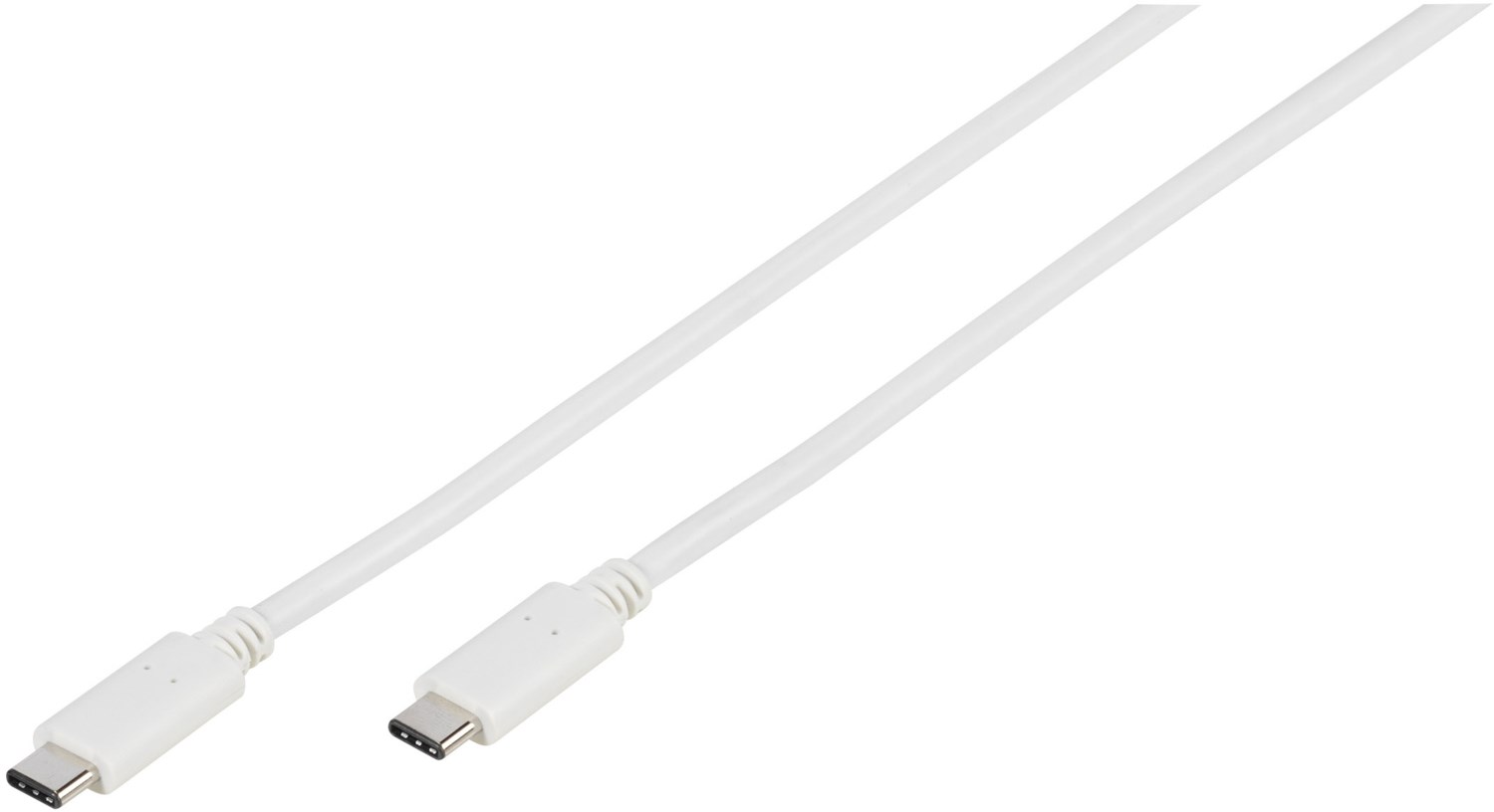 USB 3.1 Type-C Anschlusskabel mit E-Mark (2m) weiß von Vivanco