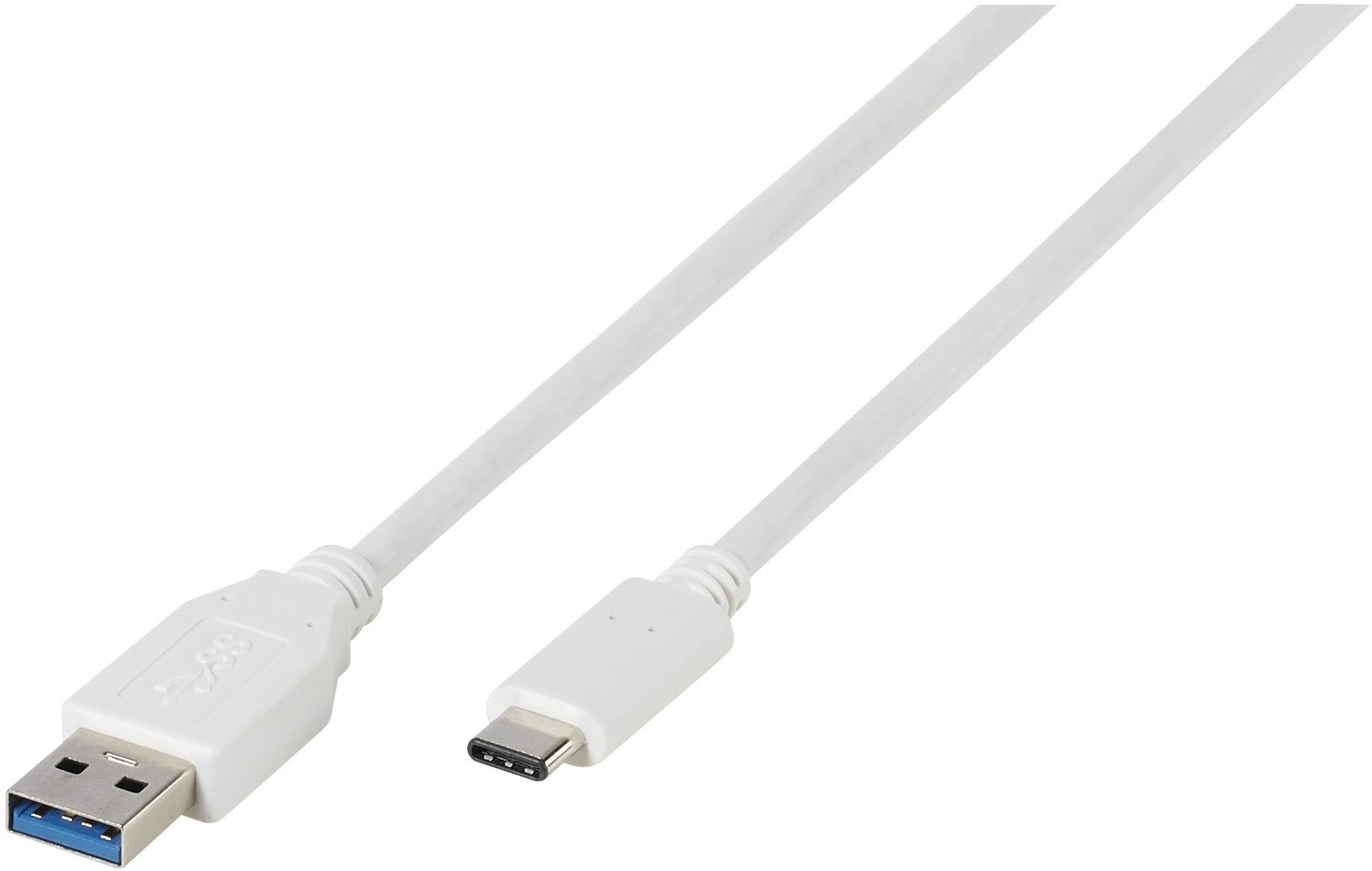 USB-C Stecker>USB-A 3.1 Stecker Kabel (2m) weiß von Vivanco