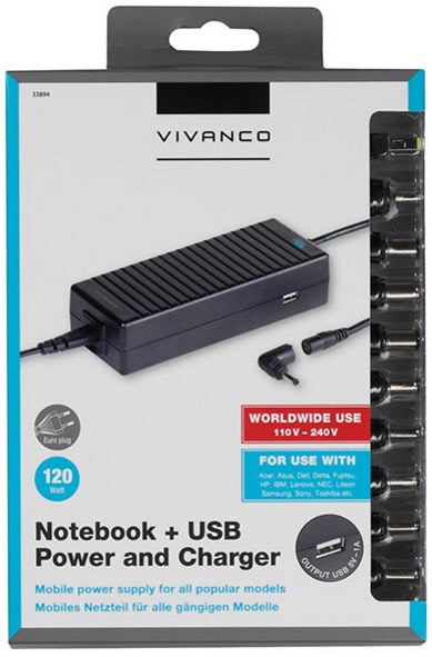 Universal Netzteil 120w USB10 Tips Universal Netzteil 120w USB10 Tips von Vivanco
