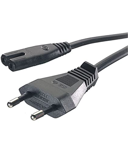 Vivanco 19833 1.25 m CEE7/16 Koppler C7 Schwarz Kabel Elektrische – Cables elektrischen (1,25 m, CEE7/16, Koppler C7, Schwarz) von Vivanco