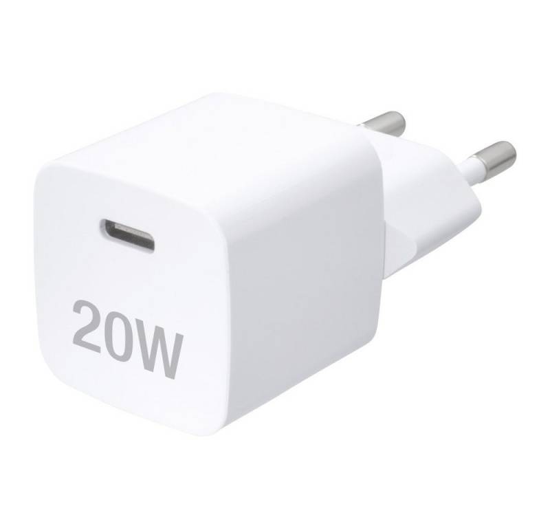 Vivanco 20 Watt PD 3.0 USB-C Nano Schnelladegeraet, MagSafe kompatibel, weiss USB-Ladegerät von Vivanco