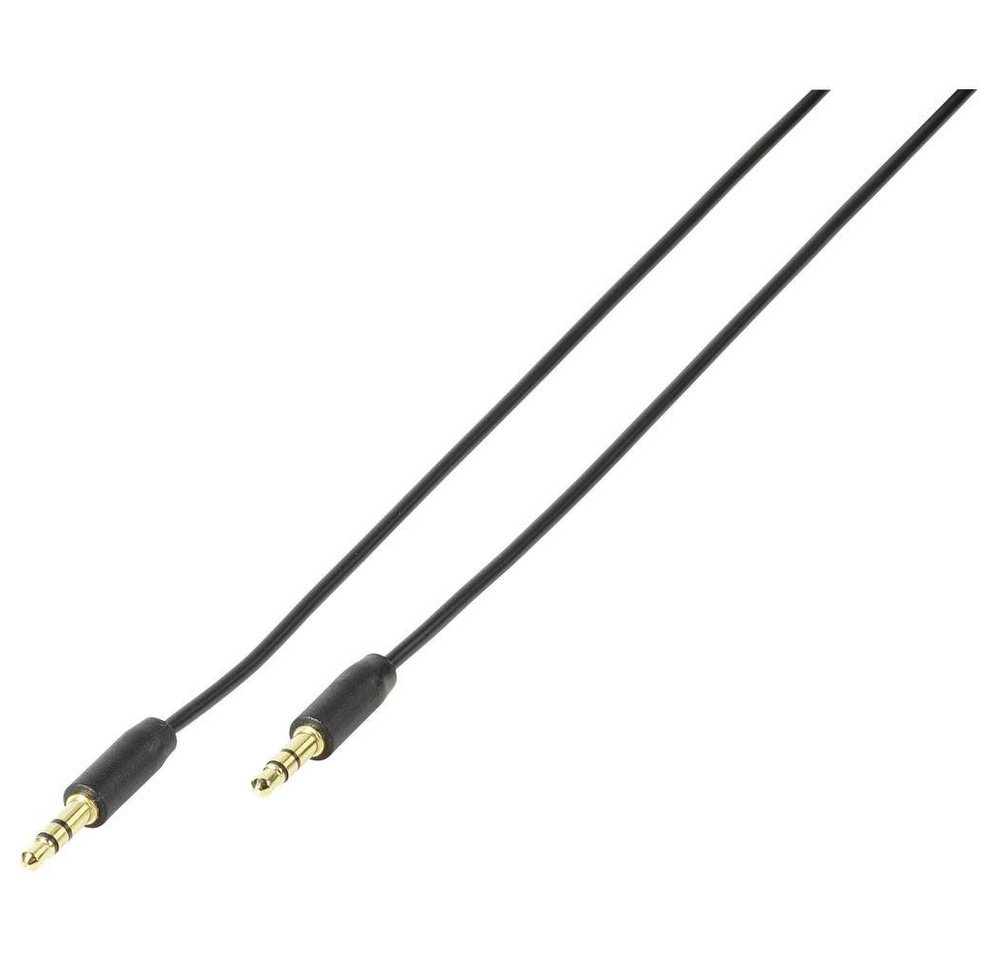 Vivanco 3.5 mm Audio-Kabel, 1m Audio- & Video-Kabel, (1.00 cm) von Vivanco