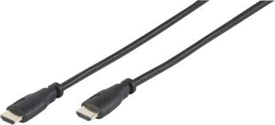VIVANCO Hochwertiges High Speed HDMI Kabel, mit Ethernet, 3D, 4K für optimale Auflösung, Übertragungsrate > 10 Gbit/s, Audio-Rückkanal (ARC), Vergoldete Kontaktflächen, 15m von Vivanco