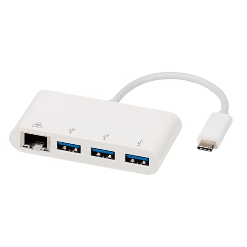 Vivanco 45384 HUB Steckverbinder 4 x USB-A / 1 x USB Typ-C 3.1 Länge Kabel 10 cm von Vivanco