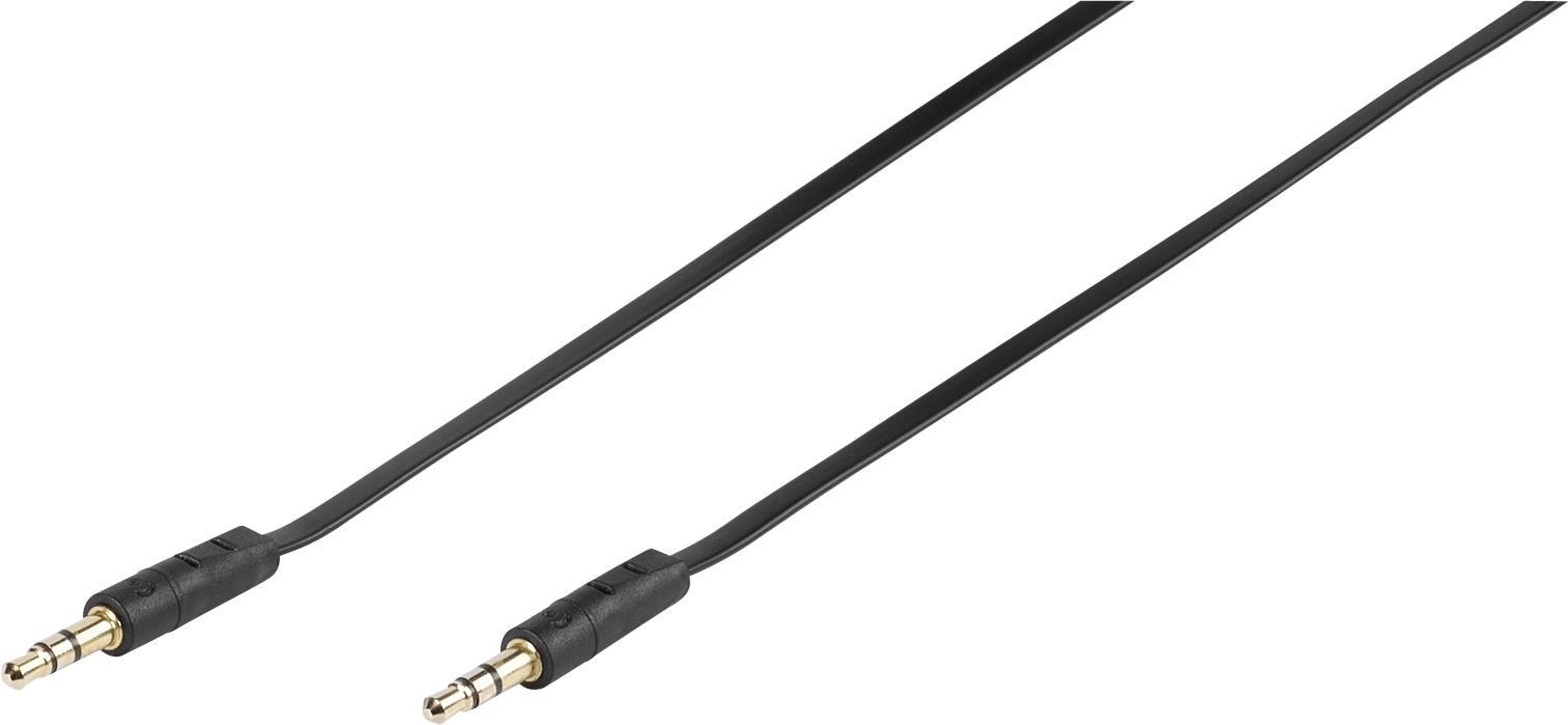 Vivanco 46/10 15FG Audio Anschlusskabel [1x Klinkenstecker 3.5 mm - 1x Klinkenstecker 3.5 mm] 1.50 m Schwarz (46133) von Vivanco