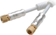 Vivanco 7.5m Receiver Connection Cable Koaxialkabel 7,5 m Weiß (44072) von Vivanco
