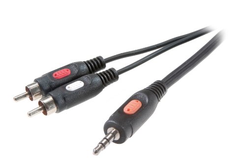 Vivanco Audio Verbindungskabel 2x Cinch Stecker <-> 3.5 mm Klinken-Stecker 1.5 m von Vivanco
