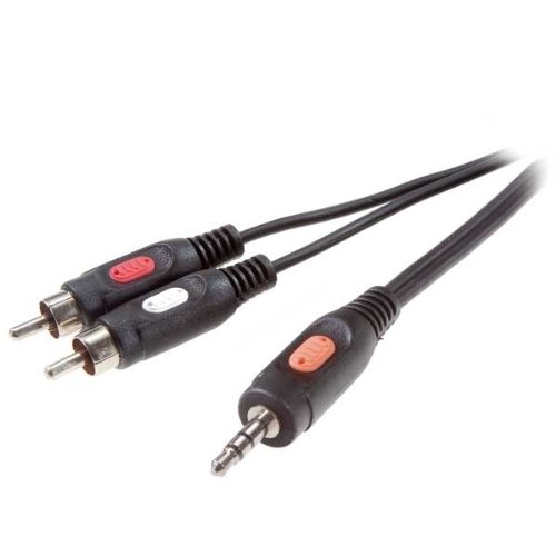 Vivanco Audio Verbindungskabel 2x Cinch Stecker <-> 3.5 mm Klinken-Stecker 5.0 m von Vivanco