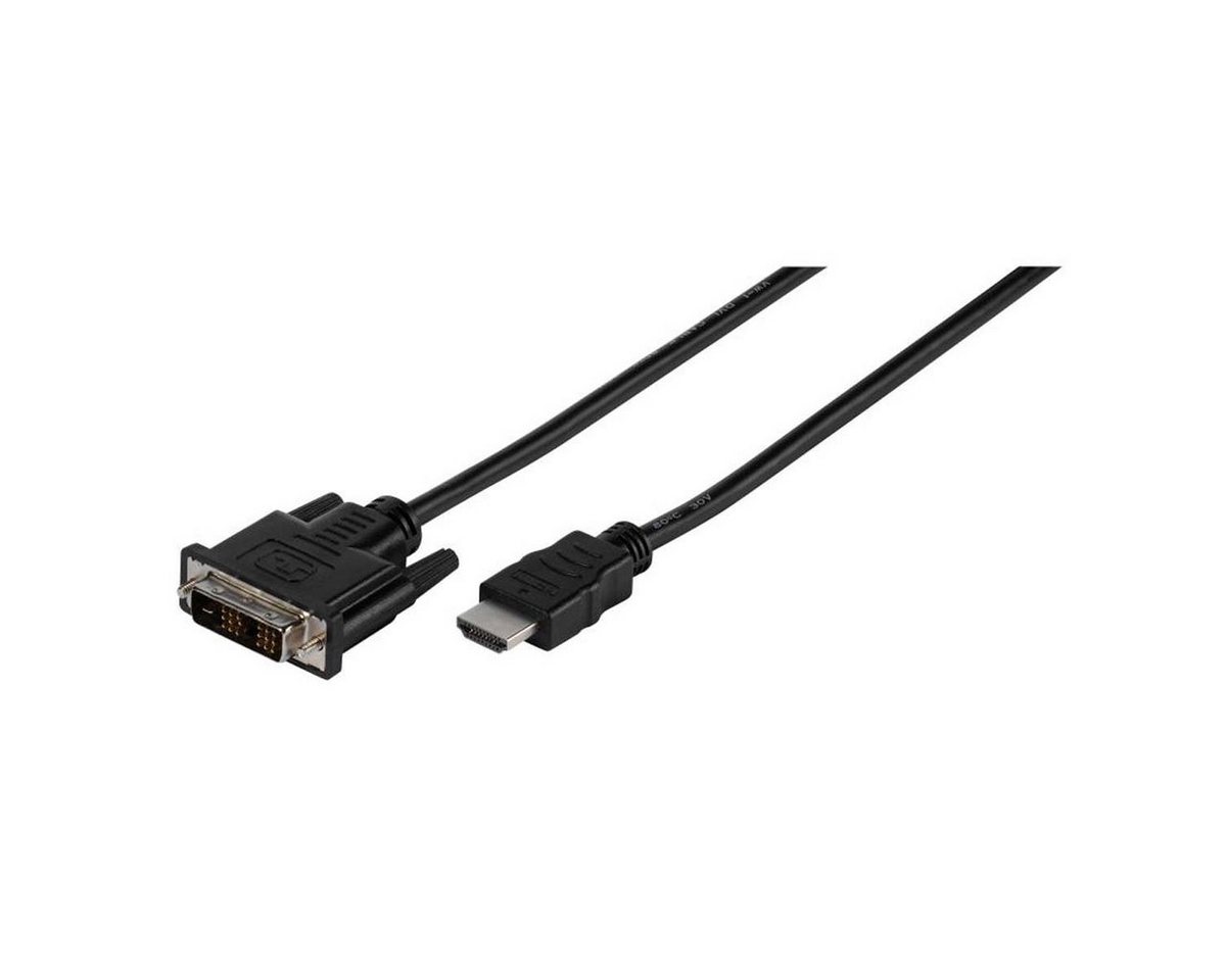 Vivanco Audio- & Video-Kabel, HDMI, Hdmi zu DVI Kabel (500 cm) von Vivanco