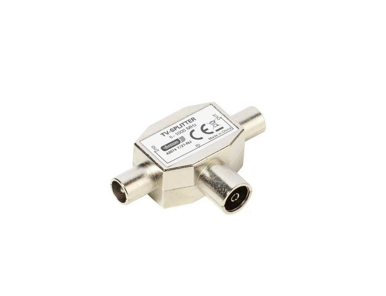 Vivanco Audio- & Video-Kabel, SAT Adapter, Koaxial Adapter, Zweifachvertieler Vivanco Audio- & Video-Kabel, SAT Adapter, Koaxial Adapter, Zweifachvertieler von Vivanco