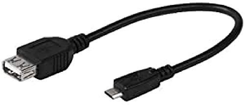 Vivanco CAM 17 OTG USB 2.0 Adapterkabel (micro USB - USB /OTG Host Funktion) schwarz von Vivanco