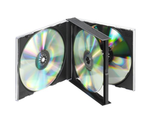 Vivanco CD/DVD Double Jewel Case schwarz, für 4 CDs von Vivanco