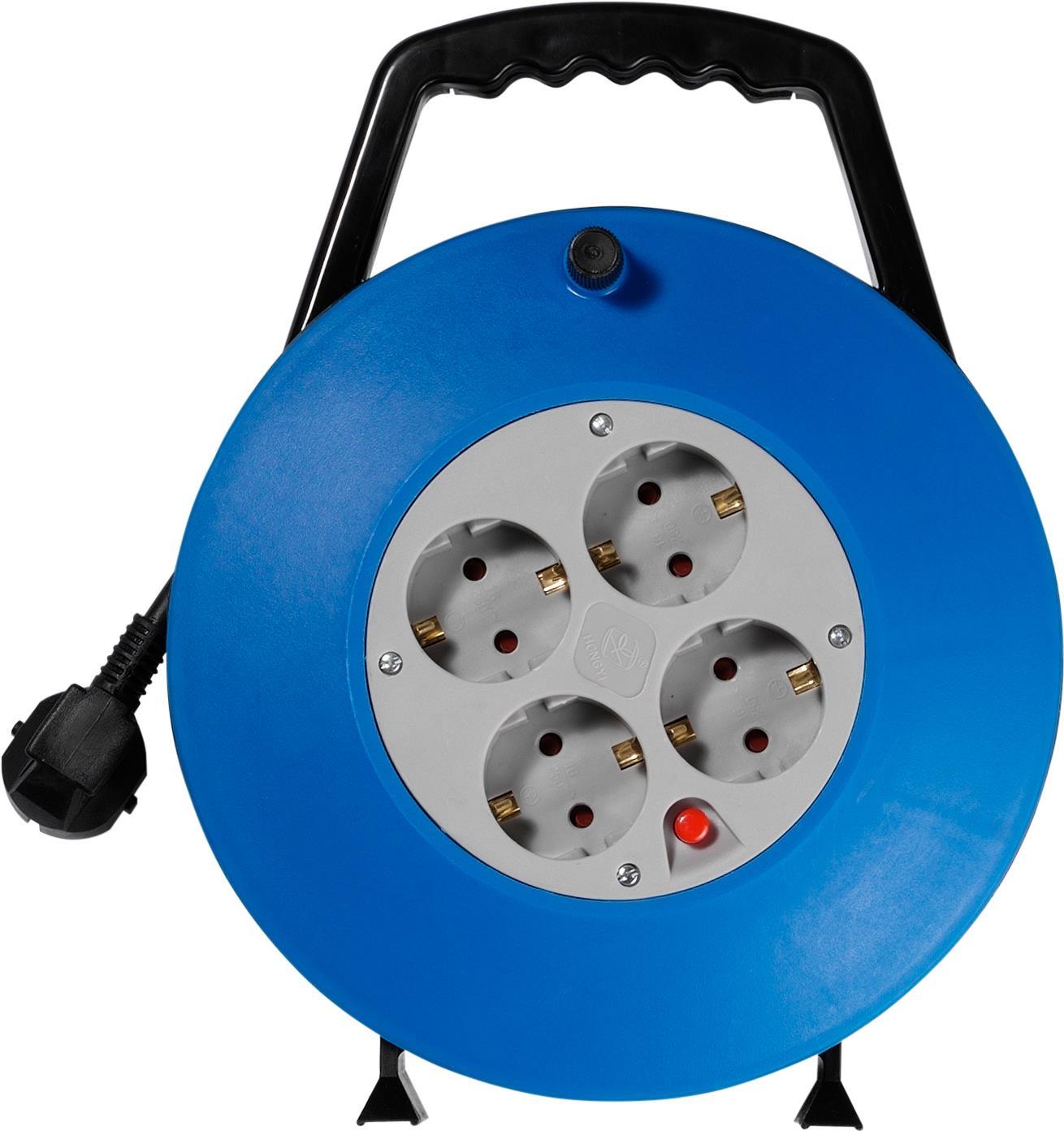 Vivanco CR 100B Verlängerungskabel 4 AC-Ausgänge Schwarz - Blau (61150) von Vivanco