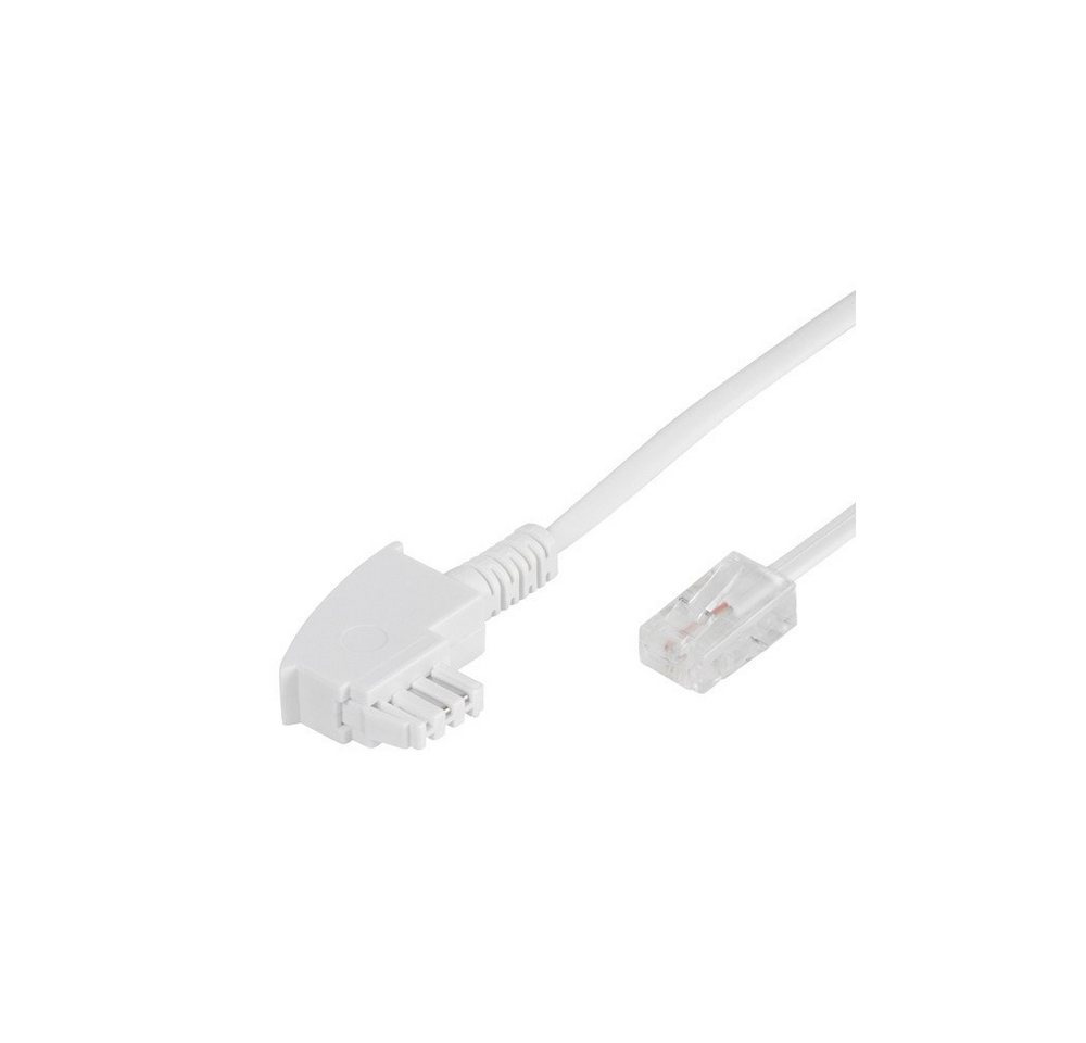 Vivanco DSL Anschlusskabel, TAE-F-Stecker auf RJ45-Stecker 8p8c, 1m (45054) Telefonkabel von Vivanco
