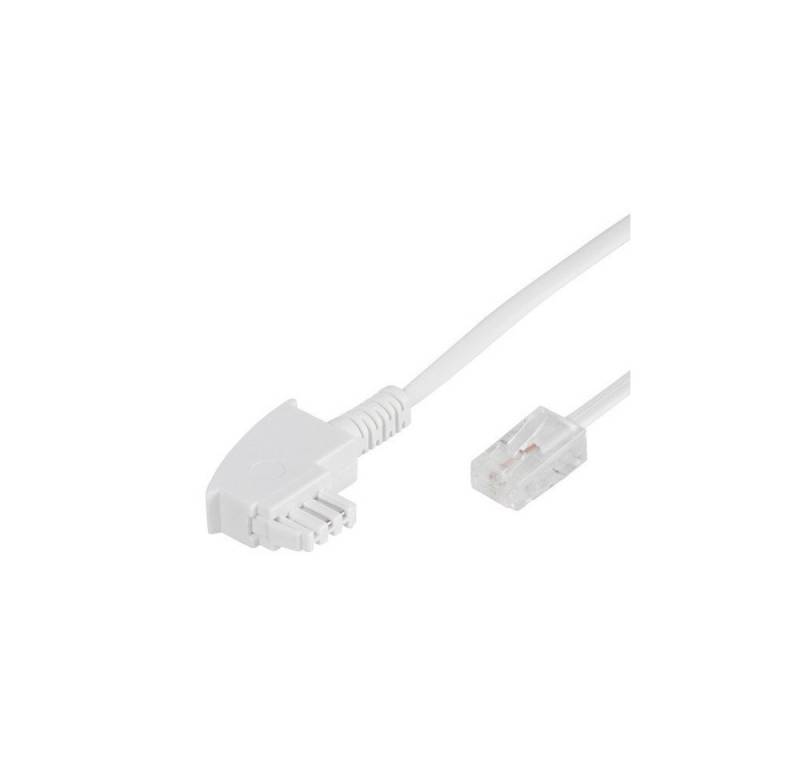 Vivanco DSL Anschlusskabel, TAE-F-Stecker auf RJ45-Stecker 8p8c, 1m (45054) Telefonkabel von Vivanco