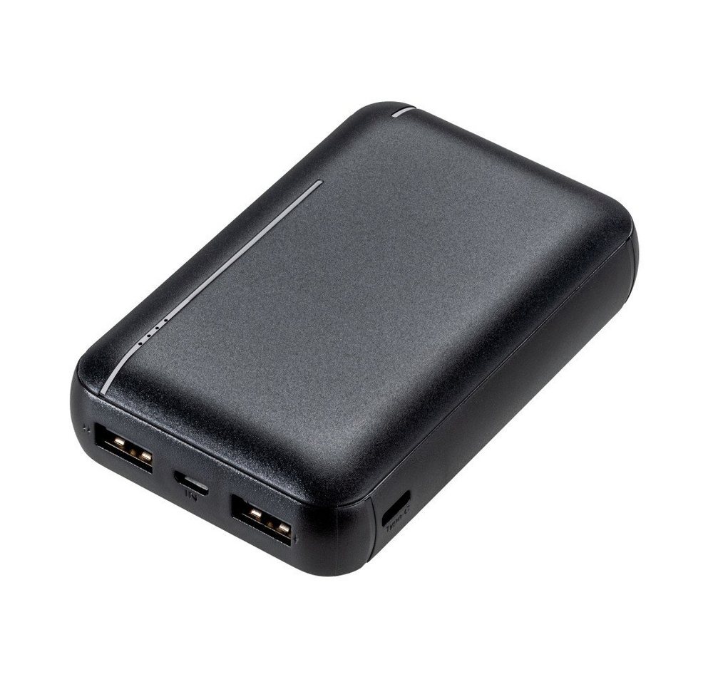 Vivanco Fast Charge Power Bank 10.000mAh, 10.5W Schwarz (63223) Solar Powerbank von Vivanco