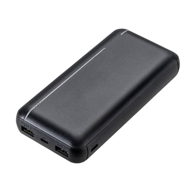 Vivanco Fast Charge Power Bank 20.000mAh, 10.5W Schwarz (63225) Solar Powerbank von Vivanco