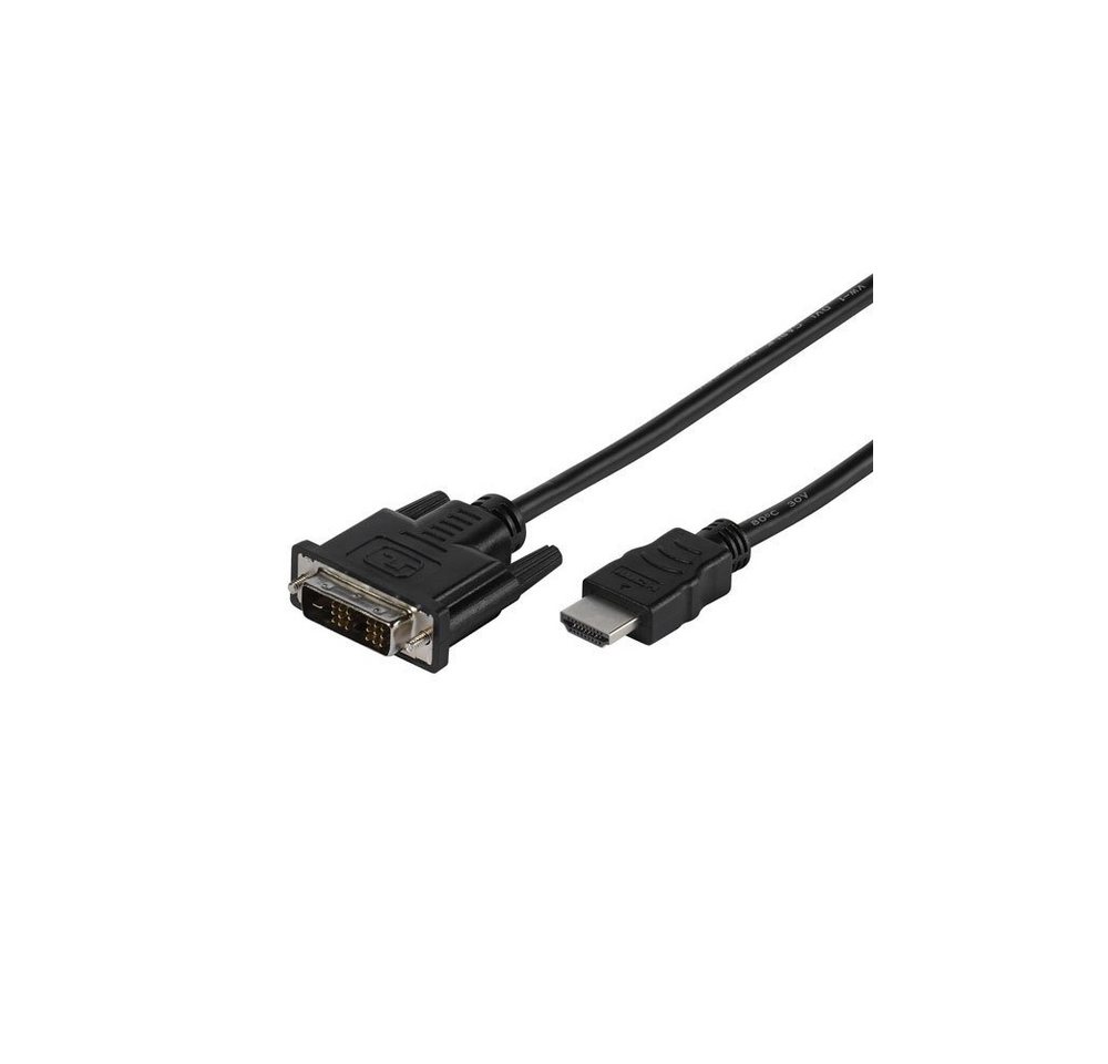 Vivanco HDMI / DVI Kabel, 2m (45422) HDMI-Kabel von Vivanco
