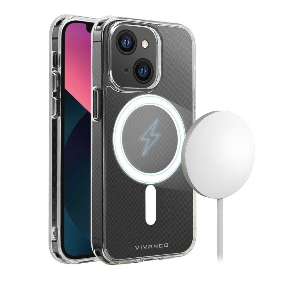 Vivanco Handyhülle Mag Steady Cover, Magnetic Wireless Charging Support für iPhone 13 Vivanco Handyhülle Mag Steady Cover, Magnetic Wireless Charging Support für iPhone 13 von Vivanco