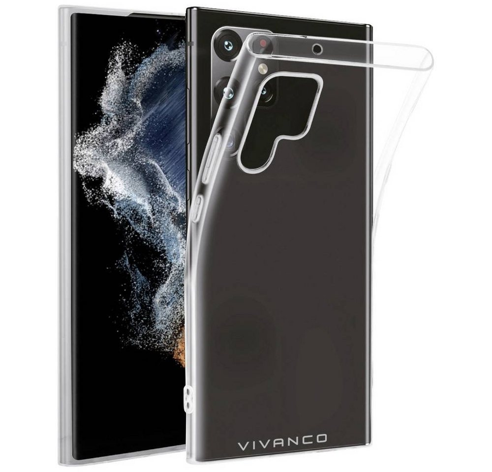 Vivanco Handyhülle Passend für Handy-Modell: Galaxy S23 Ultra, Induktives Laden von Vivanco