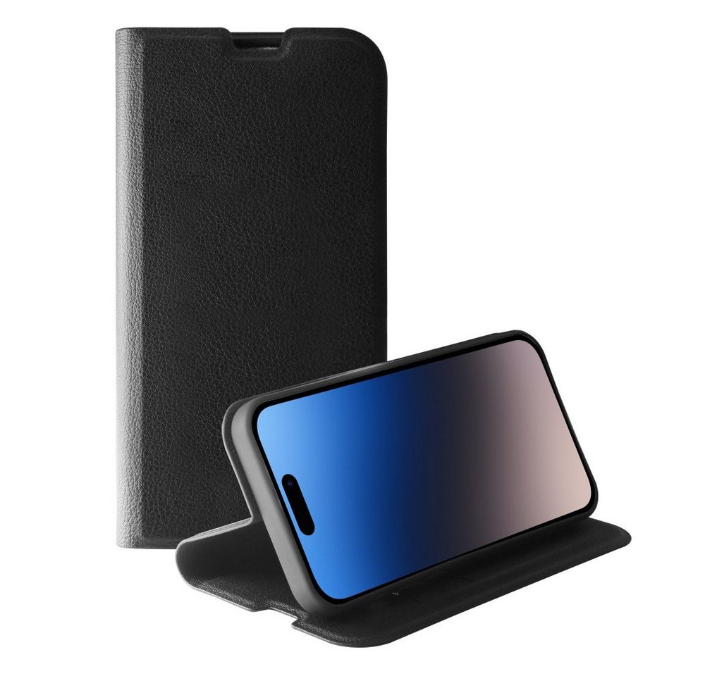 Vivanco Handyhülle Premium Wallet, Book Cover für iPhone 15 Pro, schwarz (63895) von Vivanco
