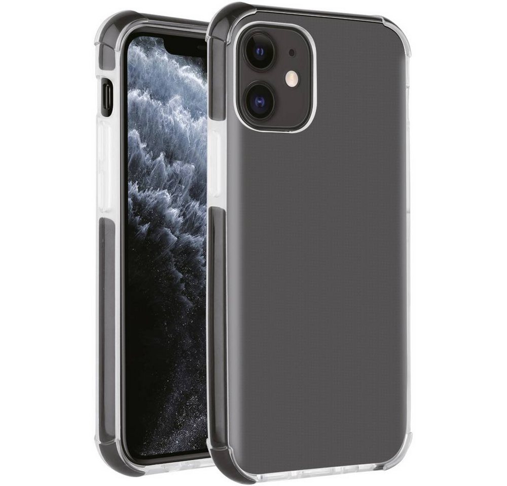 Vivanco Handyhülle Rock Solid, Anti Shock Schutzhülle für iPhone 12, Induktives Laden, Stoßfest, Wasserabweisend von Vivanco