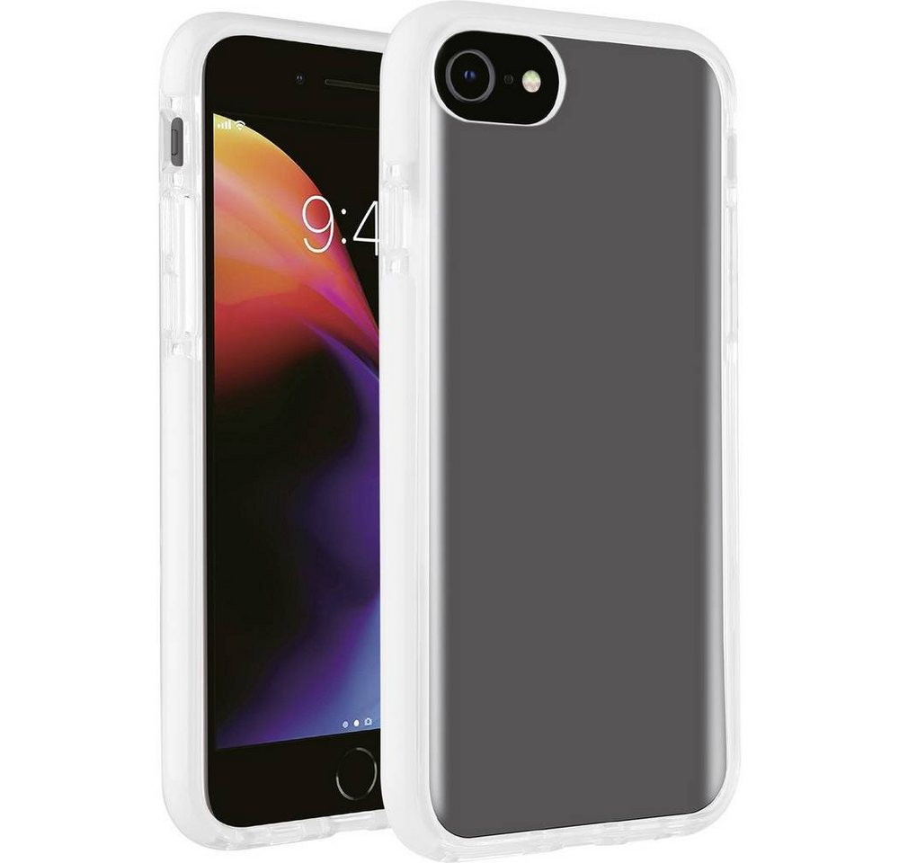 Vivanco Handyhülle Rock Solid, Schutzhülle für iPhone SE (2./3), 8, Induktives Laden, Spritzwasserfest, Stoßfest, Wasserabweisend von Vivanco