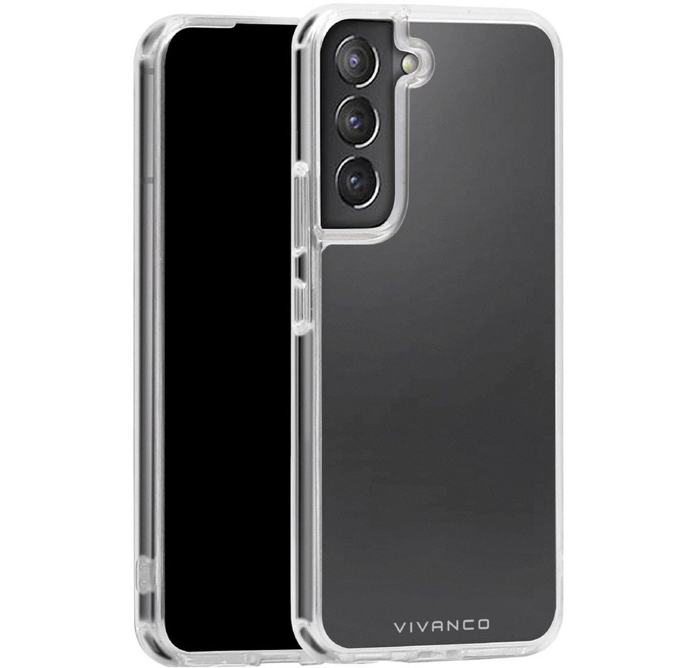 Vivanco Handyhülle Vivanco Safe Steady Backcover Samsung Galaxy S22+ Transparent Induktiv von Vivanco