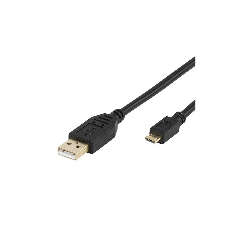 Vivanco Hochwertiges USB 2.0 zertifiziertes Verbindungskabel, 1m (45219) USB-Kabel von Vivanco