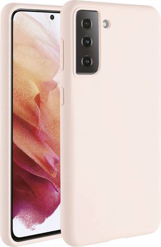Vivanco Hype Backcover Samsung Galaxy S21 (5G) Sand, Pink Induktives Laden, Spritzwasserfest, Stoßf von Vivanco