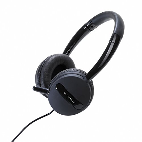 Vivanco IT-HS USB DL USB Stereo Headset (abnehmbares Mikrofon, einstellbarer Kopfbügel) schwarz von Vivanco