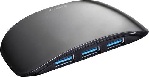 Vivanco IT-USB3HUB4PWR 4 Port USB 3.2 Gen 1-Hub (USB 3.0) Schwarz von Vivanco
