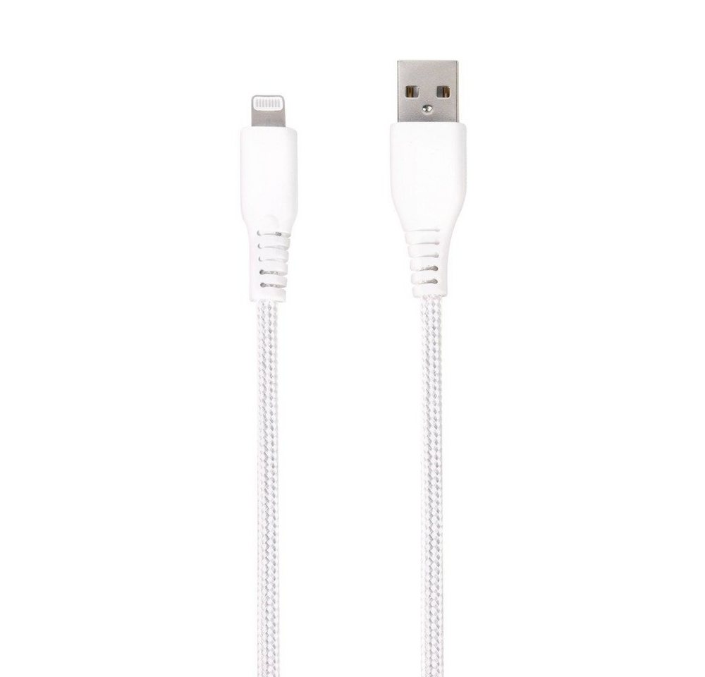 Vivanco LongLife USB auf Lightning Verbindung, 2,5m, weiß (61683) USB-Kabel von Vivanco