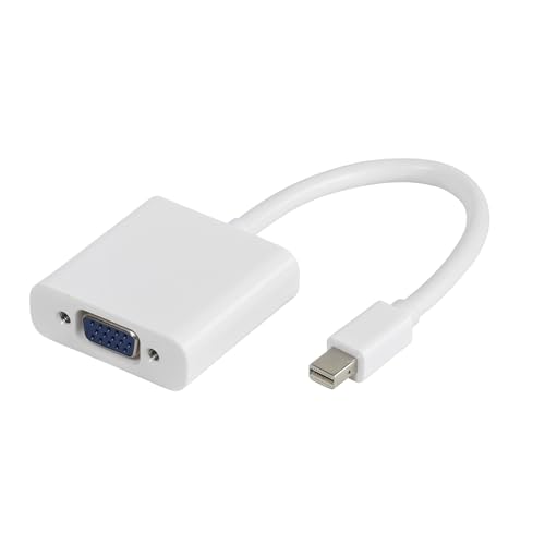 Vivanco Mini DisplayPort / VGA Adapter (Mini DisplayPort Stecker - VGA Buchse), weiß von Vivanco