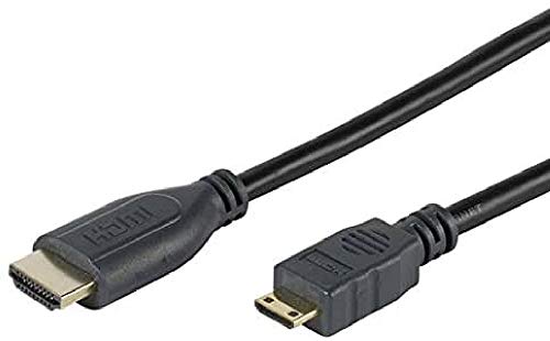 Vivanco Mini High Speed HDMI-Kabel mit Ethernet (1,5 m, A-Stecker auf C-Stecker) grau von Vivanco