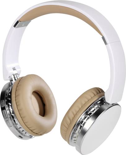 Vivanco NEOS AIR WHITE On Ear Kopfhörer Bluetooth® Weiß Faltbar, Headset, Ohrbügel, Lautstärker von Vivanco