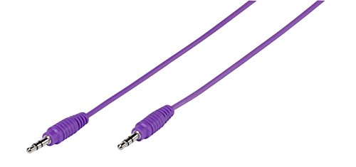 Vivanco PBVV35CPURPLE Klinkenkabel (1m, 3,5 mm) lila von Vivanco