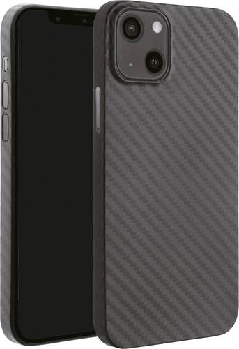 Vivanco Pure Backcover Apple iPhone 13 Mini Carbon Induktives Laden, Stoßfest von Vivanco