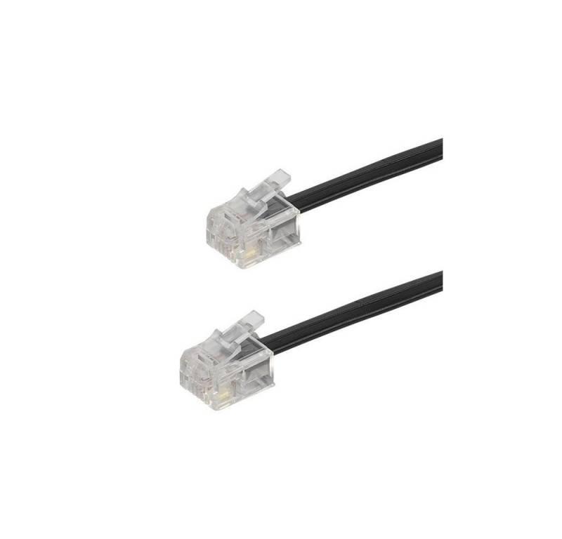 Vivanco RJ11 Anschlusskabel, RJ11-Stecker 4p4c auf RJ11-Stecker 4p4c, 6m Telefonkabel von Vivanco