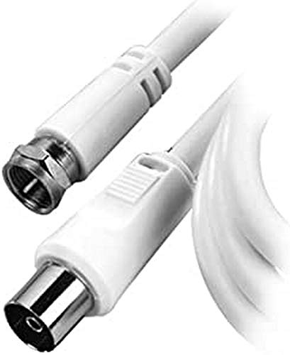 Vivanco SAT Empfängeranschlusskabel F-Stecker <-> Koaxkupplung, 1,5m Vivanco SAT Empfängeranschlusskabel F-Stecker <-> Koaxkupplung, 1,5m von Vivanco